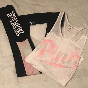 Victoria’s Secret Pink Yoga Pants & Matching Tank